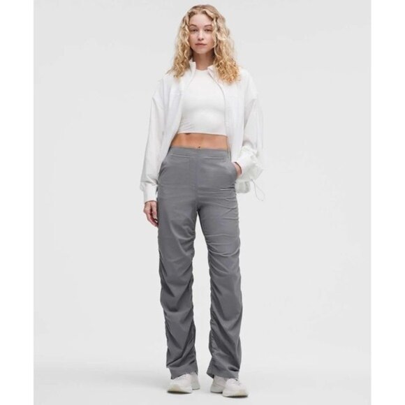 Lululemon Women's SMALL/P Dance Studio Slim Fit HR Flared Pant SOGY Solar Gray - Picture 1 of 12
